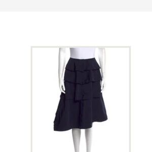 Elegant navy Tiered Skirt